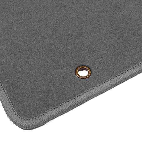 IKON MOTORSPORTS, Floor Mat Compatible with 2004-2008 Acura TSX, Factory Fitment Gray/Grey Nylon Front & Rear Car Floor Mats Liner Carpets Replacement 4PCS, 2005 2006 2007