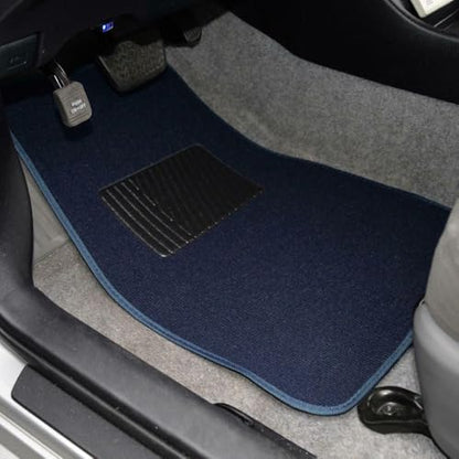 Front & Rear Carpet Floor Mats Set Auto Car Suvs Fits Truck-Blue Vacuum or Use Soap and Water-Maintenance MT-100-BL 901-87405