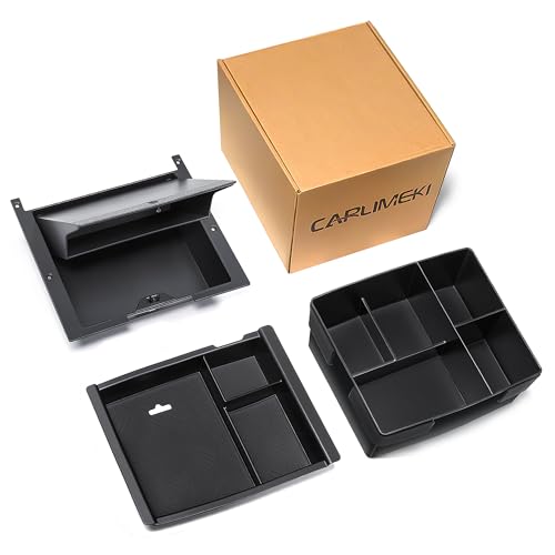Carlimeki Center Console Organizer (3-piece set) for Tacoma 4th Gen (2024-2026) - Not for Hybrid - for Tacoma Accessories - size: For Tacoma (2024-2026)