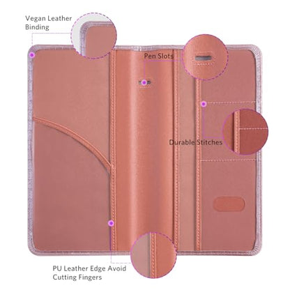 CoBak Car Registration and Insurance Holder - Vehicle Glove Box Car Organizer,Auto Truck Comparment Accessories Case with Magnetic Closure for Driver License,Cards - color: L-Crocodile Pink