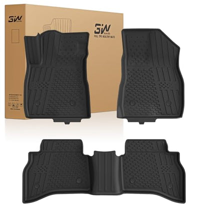 3W Floor Mats for Chevrolet Trailblazer 2021-2025 2026 (AWD Only),TPE All Weather Floor Liners Custom Fit Chevy Trailblazer Accessories 1st and 2nd Row Durable Black - size: Chevy Trailblazer 2021-2026 Floor Mats
