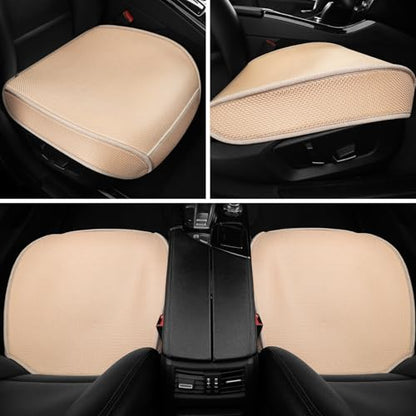 2pcs All-Season Car Seat Wraps Khaki - Breathable Car Seat Covers with Anti Slip Bottom - Durable Auto Seat Cushions Universal Fit for Vehicles Cars SUV Trucks Front Seats - color: Front Seat Covers Khaki
