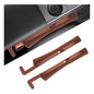 2 PCS Car Seat Gap Filler Organizer, Multifunctional Auto Side Seat Gap Filler Phone Holder, Universal Vehicle Storage Box Fill Gap Space Between Seats and Console (Dark Brown) - color: Dark Brown
