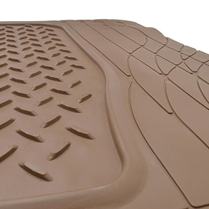 BDK Premium Cargo Car Trunk Mat/Liner - PVC (Beige) (31.5" x 50") - color: Beige