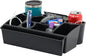 Moblorg Vehicle Seat Organizer Car Storage Caddy with Carrying Handle, 2 Large Cup Holders, 10 Compartments, Hidden Extra Storage, Fits Most Vehicles, Made in USA from Recycled Plastic
