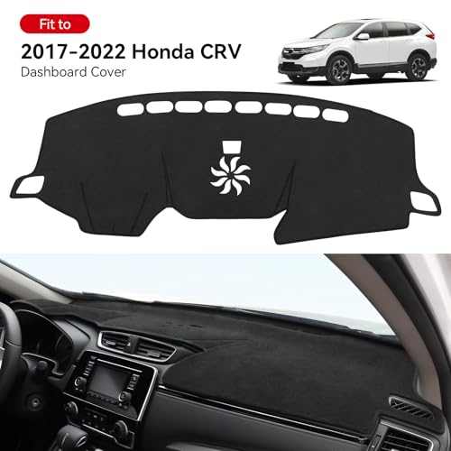 Dash Cover for Honda CRV 2022 2021 2020 2019 2018 2017 Hybrid (Include HEV) Accessories Flannel Dashboard Cover Dash Mat Center Console Cover Sunshield Protector Pad - size: for Honda 2017-2022 CRV