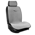 IsoTowel Car Seat Cover for Front Seat,Breathable Fabric with Non-Slip Bottom,Comfort Car Seat Protector for Cold Weather (Black & White)