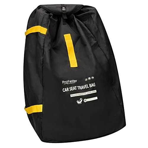 Car Seat Travel Bag Backpack for Air Travel - Karfast Universal Infant Carseat Gate Check Bag Cover for Airplane, Foldable with Pouch, Yellow - color: Green