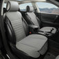 Black Seal 2-Pack Front Car Seat Covers, Faux Leather Seat Bottom Covers with Partial Backrest Protection, Side Wrap Design, Universal Fit for Most Cars, SUVs, Trucks, Vans (Grey) - color: 2-Pack-Grey