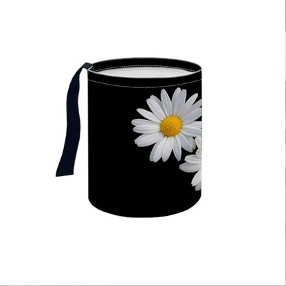 Portable Reusable Waterproof Car Trash Bin, Multipurpose Vehicle Organizer, Road Trip Essentials (Daisy)