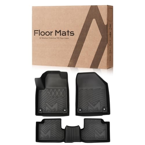 TPE Automotive Floor Mats Custom for 2016-2023 Jeep Cherokee (Not for Grand Cherokee), All Weather Cover Protection Waterproof Black Floor Liner Front & Rear Row Full Set Car Mats, 3PCS - size: 3PCS (2Row), style: For 2016-2023 | Jeep Cherokee(Not for Gra