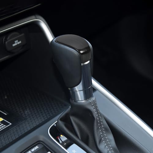 TOMALL Stainless Steel Car Gear Shift Knob Cover Compatible with Honda Civic 11th 2022 2023 Shifter Panel Trim Gear Lever Cover for Car Interior Center Console Accessories (Black Brushed) - color: Stainless Gear-Black Brushed