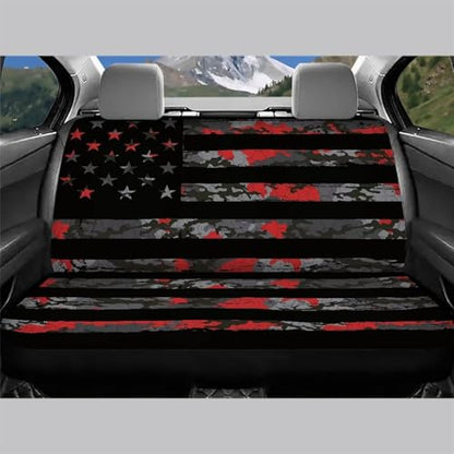 AFPANQZ Universal Car Seat Covers for Rear Seat American Flag Car Rear Seat Cover Cushion Accessories High Stretchy Rear Seat Covers Dog Seat Cushion Covers Protector Fit Almost Vehicle Cars - color: American Flag Camo