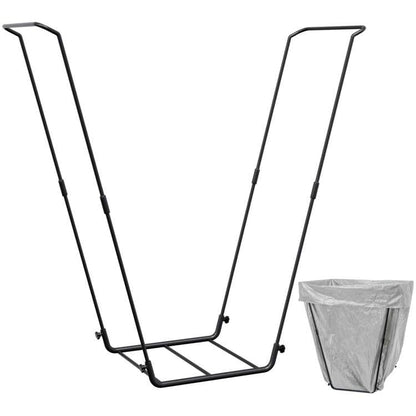 Leaf Bag Holder Collapsible Trash Bag Holders Stand for Outdoor Metal Waste Bags Frame for Garage Yard Lawn Camping Parties