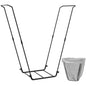 Leaf Bag Holder Collapsible Trash Bag Holders Stand for Outdoor Metal Waste Bags Frame for Garage Yard Lawn Camping Parties