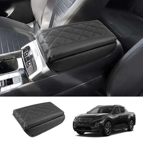 2022-2025 2026 Tucson Center Console Cover for Hyundai Tucson (SE/SEL/SEL Convenience/XRT/N Line/Limited), Waterproof&Cushion Leather Armrest Cover 2023 2024 2025 Tucson Accessories (Padded) - color: (for Tucson) Padded - Leather