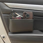 Driver's Car Storage Bag, Small Car Side Pocket Organizer for Car Seats, Doors and Consoles, PU Leather, (Black)
