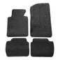Floor Mats Compatible with BMW E46 3-Series 1999-2005, M3 Coupe 2001-2006, Front & Rear Gray/Grey 4PC Nylon Car Floor Carpets Carpet Liner by IKON MOTORSPORTS