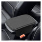 Leather Car Center Console Cover, Anti-Scratch Auto Middle Console Protective Cushion with 2 Storage Bags, Universal Waterproof Vehicle Armrest Pad Accessory for Sedan, SUV, Truck (Gray) - color: Gray