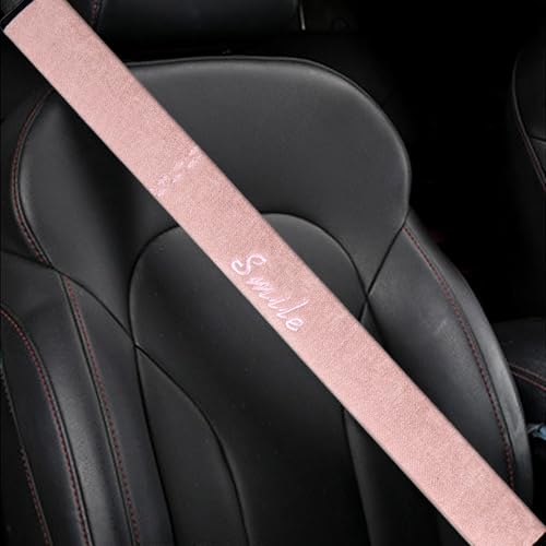 Extra-Long Car Seat Belt Cover Comfortable & Stress-Relieving Durable and Comfortable Car Seatbelt Shoulder Pad Enhance Your Driving Comfort and Safety (Pink, L-29) - color: Pink, size: L-29"