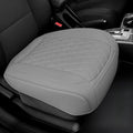 BEITK 1 Pack Leather Front Car Seat Cover Bottom Car Seat, Anti-Slip and Full Wrap Driver Car Seat Protectors, Luxury Waterproof Bottom Auto Seat Cushion Pad Mat for Most Vehicles(Gray) - color: gray-1pcs