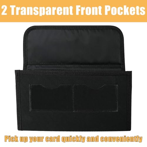 Vehicle Glove Box Organizer Large Capacity Car Registration and Insurance Holder for Car Documents License Cards with 13 Pocket Expanding File Folder 2 Cards Pockets