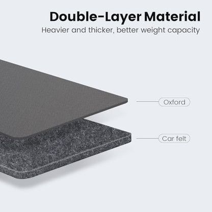 Viaviat Car Seat Protector Large Kick Mat 2 Pack Durable Water Resistant Auto Seat Back Covers with 2 Mesh Pockets Protection Against Dust Mud Scratches (Dark Gray, 2-Pack) - color: Dark Gray