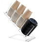 Acrylic Cup and Lid Holder, Adjustable Coffee Cup Holder Organizer Disposable Cup Dispenser Stand Countertop for Coffee Bar Station Bakery Breakroom 4 Compartment - size: No box