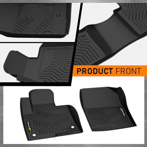 G-PLUS Floor Mats Compatible with Santa Fe Sport 2013-2018 (Fits 5-Passenger Model only) 1st & 2nd Row All Weather Protection TPE Floor Liners Black - size: 2013-2018|Fit Santa Fe|3Pcs