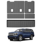 Mixsuper Cargo Liner for Chevy Tahoe 2015-2020, Cargo Mat Backrest Mat for Tahoe, All Weather Trunk Mat Backrest Mat TPE Back Seat Cover Protector for Tahoe Accessories - size: 15-20 |Tahoe| Cargo & Backrest Mat
