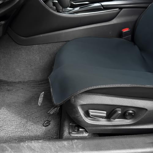Universal Cloth Car Seat Covers Full Set with Buckle Fastening, Water-Resistant Fabric Auto Interior Protector – Fits Most Cars, SUVs, Trucks (Grey) - style: Grey