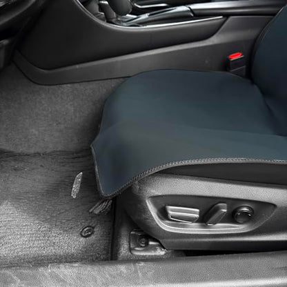 Universal Cloth Car Seat Covers Full Set with Buckle Fastening, Water-Resistant Fabric Auto Interior Protector – Fits Most Cars, SUVs, Trucks (Grey) - style: Grey