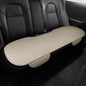 Car Rear Seat Cover, Breathable Linen Automotive Seats Cushion, Anti-Slip Vehicle Seat Pad with Storage Pocket, Universal Auto Seats Protection Mat (Beige) - color: Beige