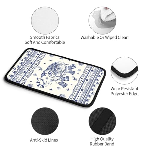 Universal Car Center Console Cushion Pad, Blue Elephant Soft Waterproof Car Center Console Cover Auto Armrest Seat Box Cover Protector for Most Vehicle SUV Truck Car - color: Blue Elephant