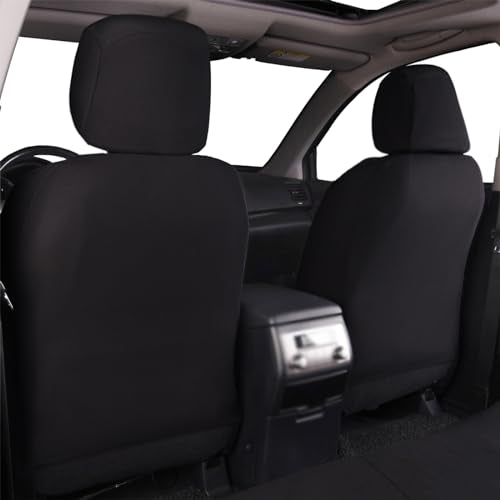 Flying Banner Car Seat Covers Full Set Front Seats and Rear Bench Mesh Fabric Splicing Polyester Cover Black with Pink Color - color: Black Pink, size: Full Set