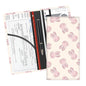 Leather Car Registration and Insurance Card Holder, Cute Car Accessories Vehicle Glove Box Car Organizer for Documents, Cards, License Cute Pink Rabbits - color: Cute Pink Rabbits