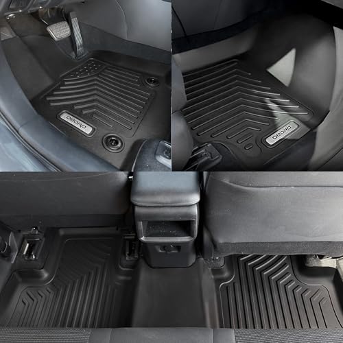 OEDRO Floor Mats Fit for 2018-2024 Toyota Camry, NOT for Hybrid & AWD Models, TPE All Weather Floor Liners Custom Fit for 2024 Toyota Camry L/LE/SE/TRD/XLE/XSE, Black - style: 18-24 Camry Floor Mats Set