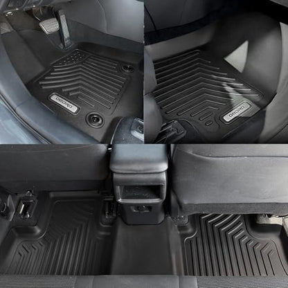 OEDRO Floor Mats Fit for 2018-2024 Toyota Camry, NOT for Hybrid & AWD Models, TPE All Weather Floor Liners Custom Fit for 2024 Toyota Camry L/LE/SE/TRD/XLE/XSE, Black - style: 18-24 Camry Floor Mats Set