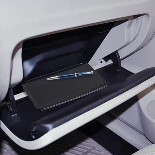 CoBak Car Registration and Insurance Holder - Vehicle Glove Box Car Organizer,Auto Truck Comparment Accessories Case with Magnetic Closure for Driver License,Cards - color: L-Carbon Black