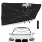 Windshield Sun Shade Umbrella Compatible with BMW X3 2018-2025, Upgraded Titanium Silver Sunshade with 360° Bendable Handle & Rearview Mirror Cutout, Reflective UV Heat Insulation - size: For BMW X3 2018+