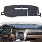 Dashboard Cover Dash Mat Compatible with 2007-2014 Chevy Chevrolet Tahoe Suburban,2007-13 Chevy Avalanche Silverado 1500 2500 3500 LTZ/GMC Sierra SLT Denali,2007-14 GMC Yukon XL (Gray) - color: Dark Gray