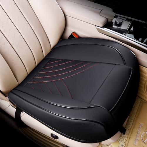 kingphenix Car Seat Cover: Easy to Install, Fits Most Cars, Vans, Trucks, and SUVs – Black & Red Line - color: Black & Red