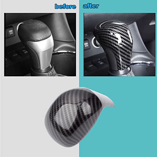 Sport Style Carbon Fiber Print Auto Gear Shift Knob Cover Trim for Toyota Highlander 2014-2019/ Tacoma 2016-2022 Accessories - color: D