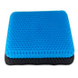 Gel Seat Cushion, Chair Cushions with Non-Slip Cover, Breathable Honeycomb Car Seat Cushion for Pressure Relief Back Pain, Home Wheelchair Office Chair Cushion (16x14x1.6 inch)
