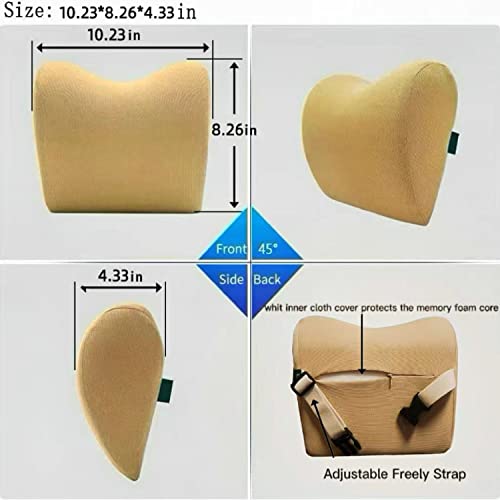 Car Neck Pillow - Memory Foam Cervical Relief Cushion, Headrest Support for Pain, Black - color: Black