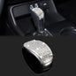 TOMALL Bling Gear Shift Knob Cover Compatible with Honda Civic 11th 2022-2023 for CRV 2023-2024 Diamond Crystal Auto Decorative Accessories for Car (Silver)