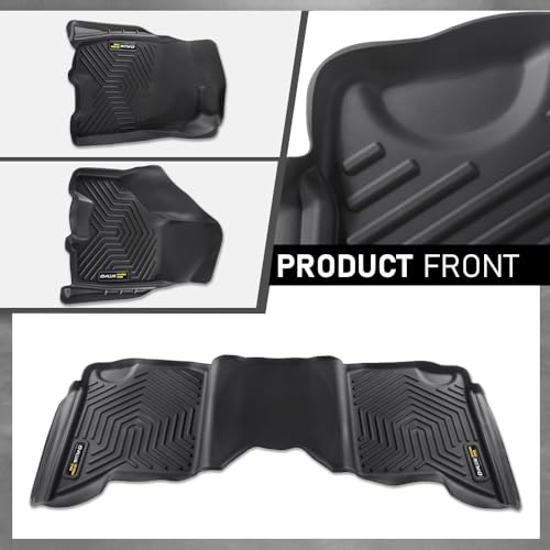 G-PLUS Cargo Liners Compatible with 2009-2018 Dodge Ram Crew Cab(Not Fit Quad Cab & Tradesman) All Weather Full Cover Protection 1st & 2nd Row 3PCS TPE Car Floor Liners Accessories - size: Fit Dodge Ram 09-18 | Crew Cab | 3PCS