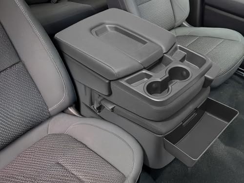 Center Console Hanging Organizer Box Compatible with 2019-2026 Chevy Silverado/GMC Sierra 1500 and 2020-2026 Chevrolet Silverado/Sierra 2500HD 3500HD Accessories(Split-Bench Folding Seat Only)