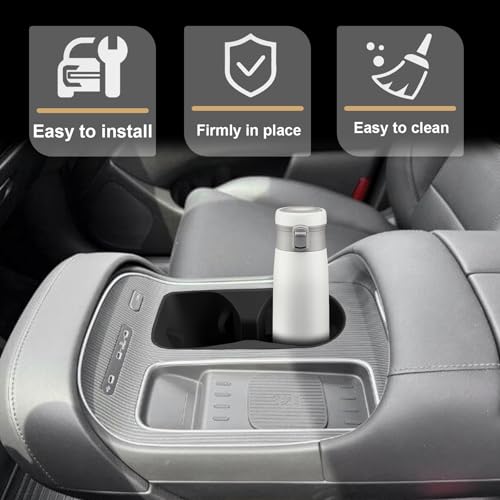 Muslogy Center Console Cup Holder Inserts Compatible with 2026 Hyundai Palisade Accessories Middle Console Drink Holder Silicone Liner Organizer Non-Slip Drink Stopper - size: 2026 Palisade