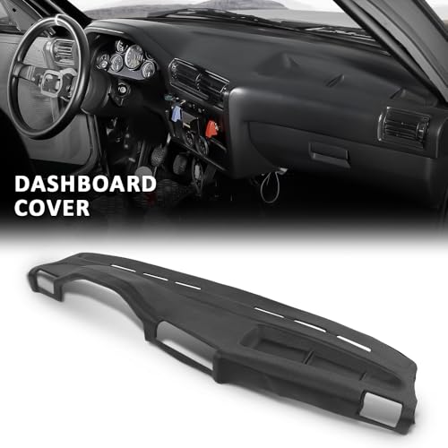 G-PLUS TPE Dashboard Molded Dash Cover Cap Compatible with BMW 318i 325e 325i 325is 1984 1985 1986 1987 1988 1989 1990 Black - size: 1984-1990 BMW 3 Series | Black